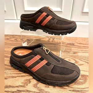 Cole Haan MARIN Waterproof zip athletic Mules, Nike Air, leather, women’s sz 8.5